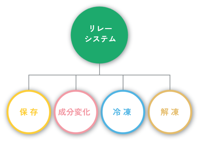 リレーシステム保存成分変化冷凍解凍